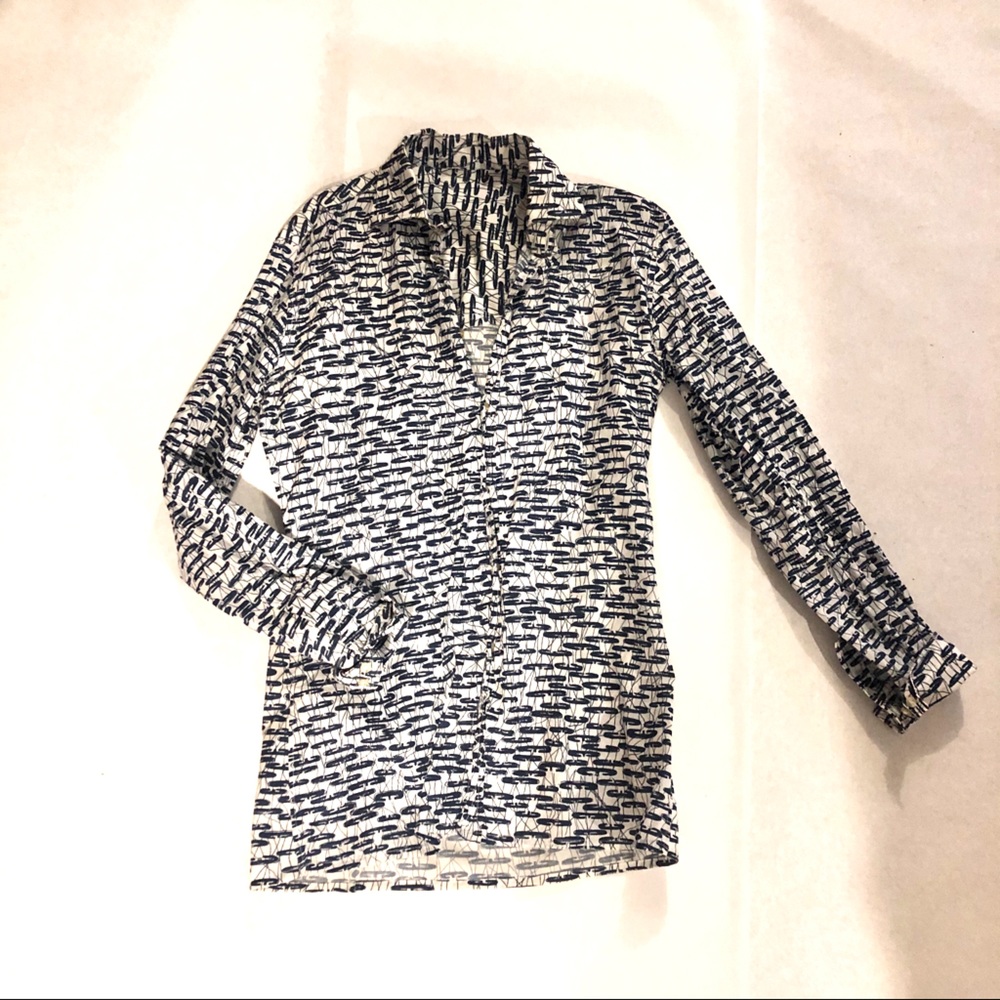 Vintage printed button-down